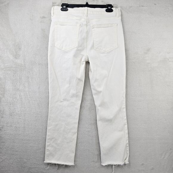 Frank & Eileen Cork Straight Leg Button-Fly Women Jeans White Sz 30 Fits 31x26 - Picture 10 of 16